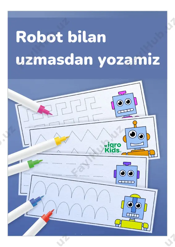 robot bilan uzmasdan yozamiz - iqrokids — PDF