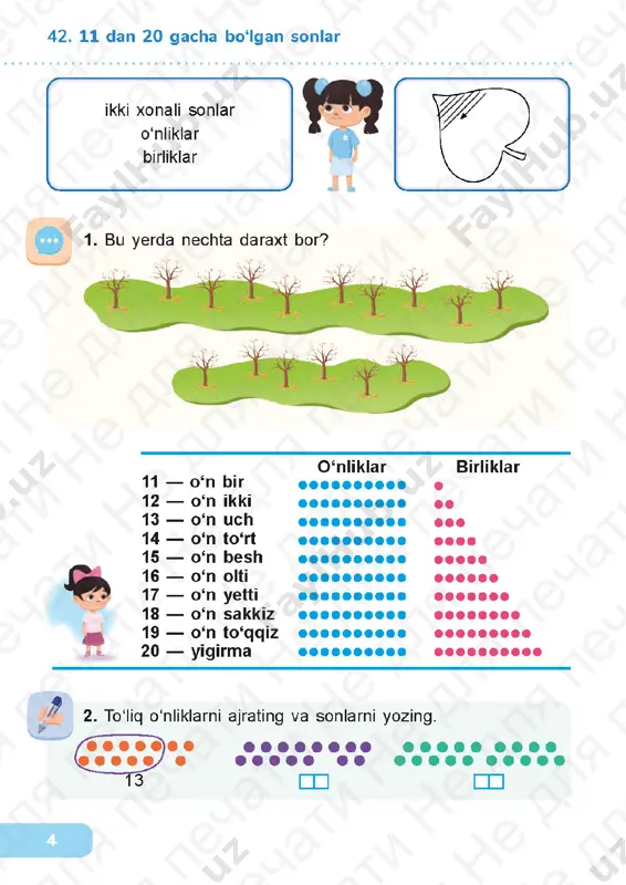 matematika, 1-sinf, 2-bo'lum — PDF