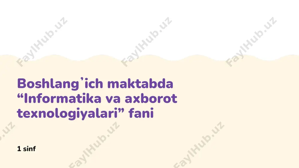 informatika va at 2-dars — PDF