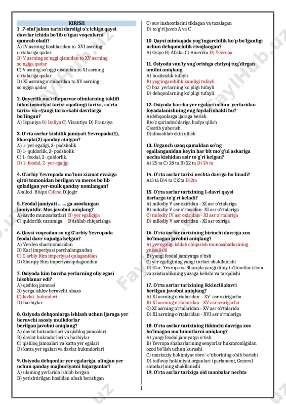 7 jahon mavzulashtirilgan tayyor — DOCX