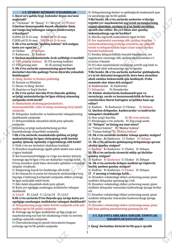 7 o'zbek mavzulashtirilgan tayyor(1) — DOCX