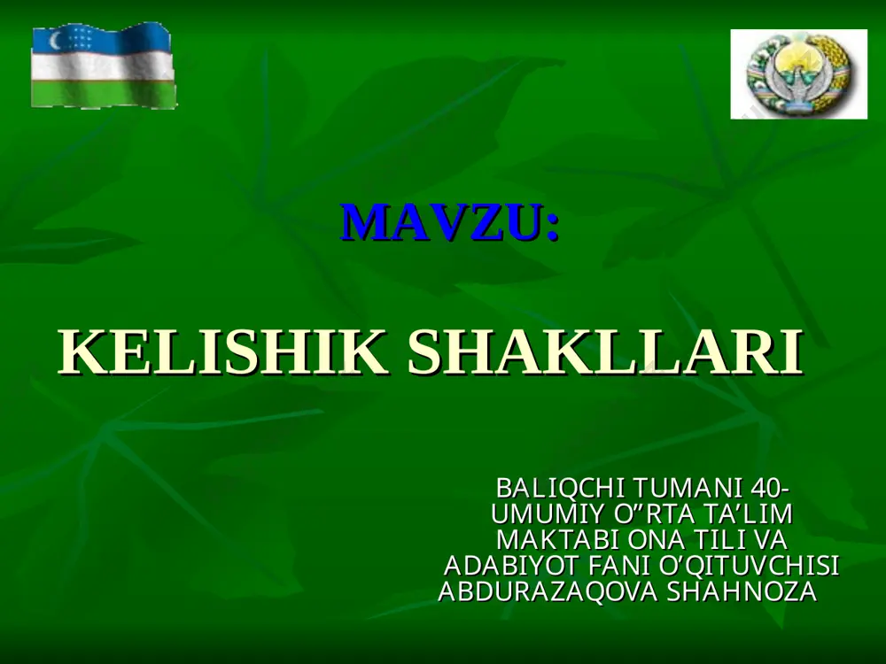 qo`shimcha — PPT