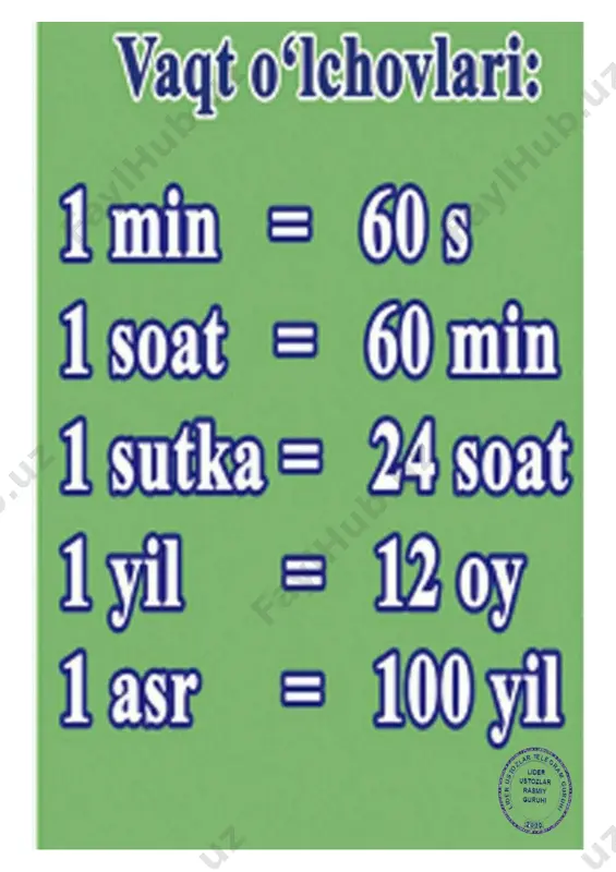 1-sinf matematika olami to`garak daftarchasi — DOCX