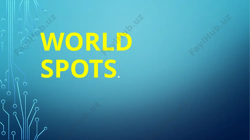 world spots — PPTX