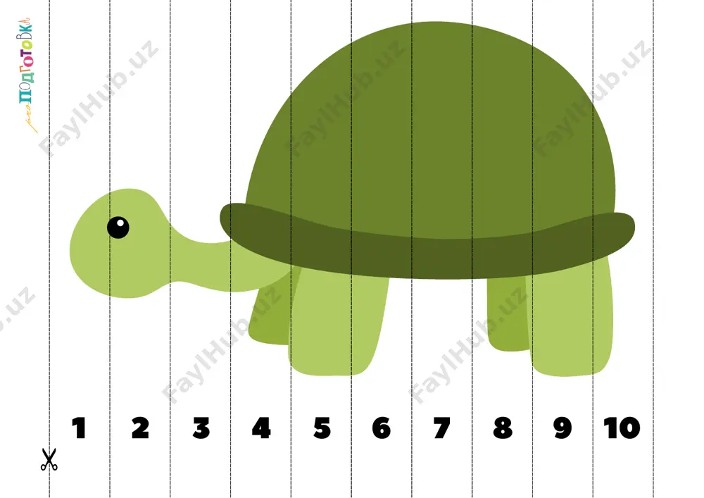 chislovoĭ otrezok ot 1 do 10 — PDF