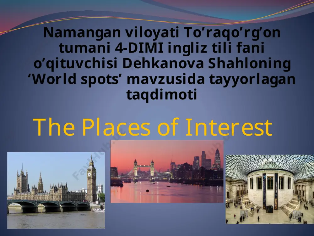 44134_london_the_places_of_interesrt — PPTX