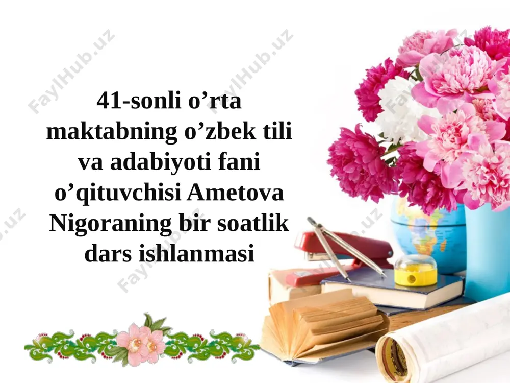 7-sinf o'zbek til mening orzularim yuklamalar — PPTX