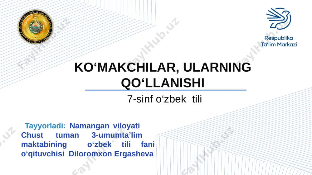 7-sinf o'zbek tili — PPTX