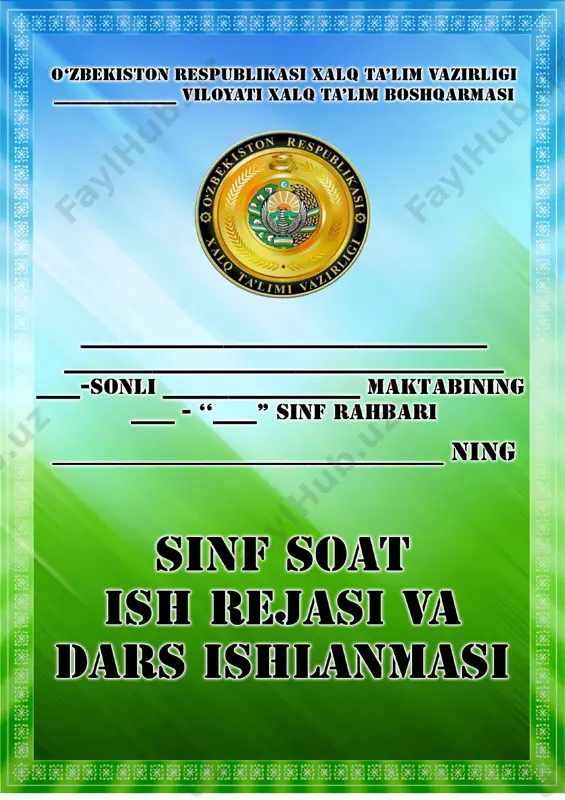 7-sinf sinf soati — DOC