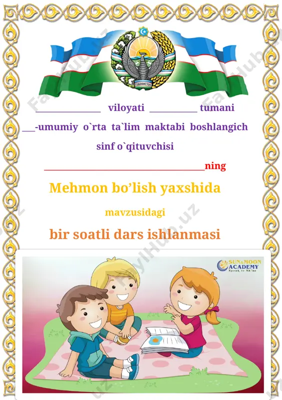 mehmon bo'lish yaxshida — DOCX