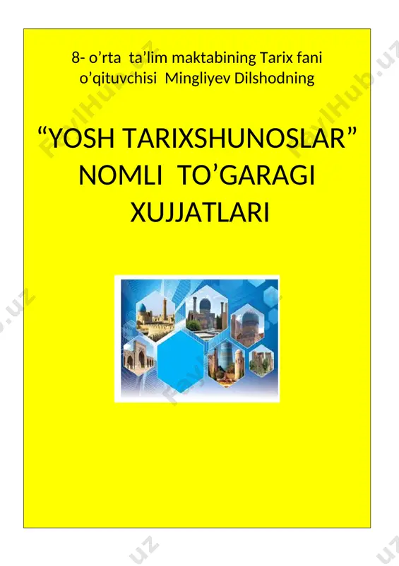 tarix to'garak — DOCX