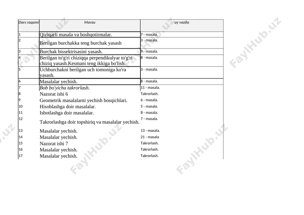 7- sinf geometriya — XLSX