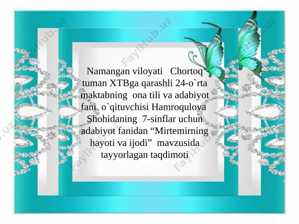7-sinf adabiyot — PPTX