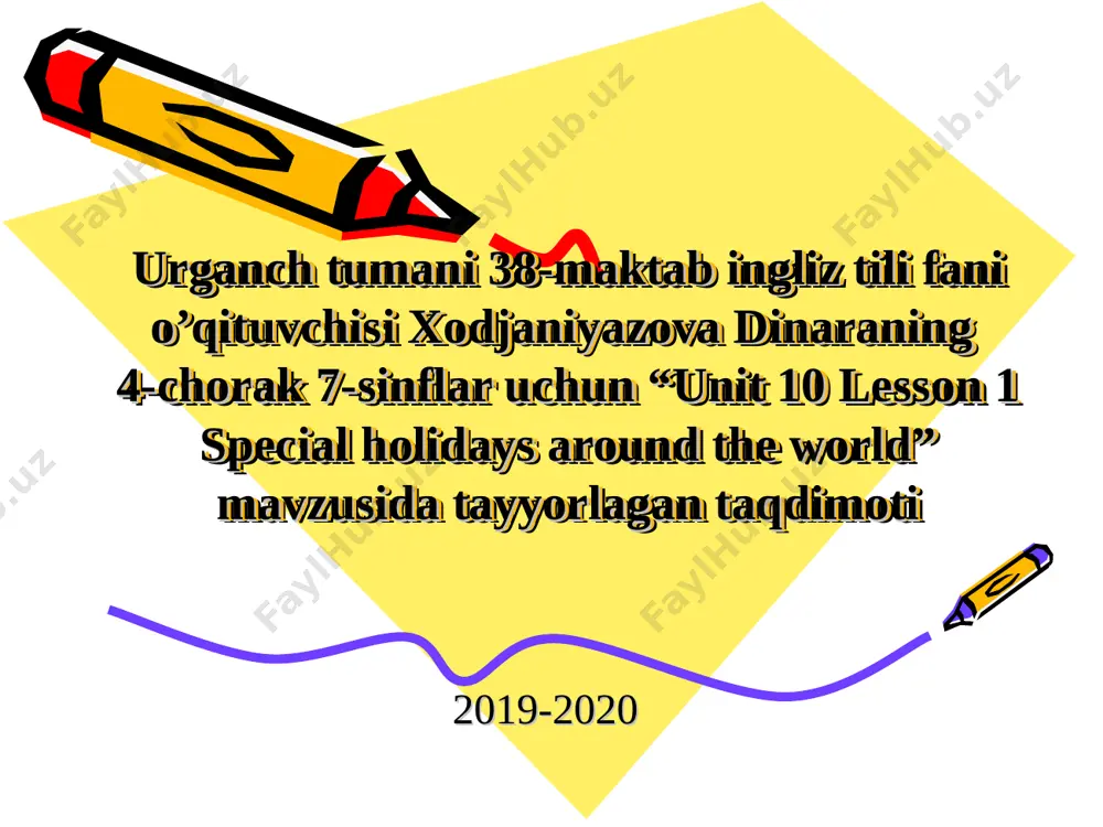 urganch_tumani_38_maktab_ingliz_tili_fani_o’qituvchisi_xodjaniyazova — PPT