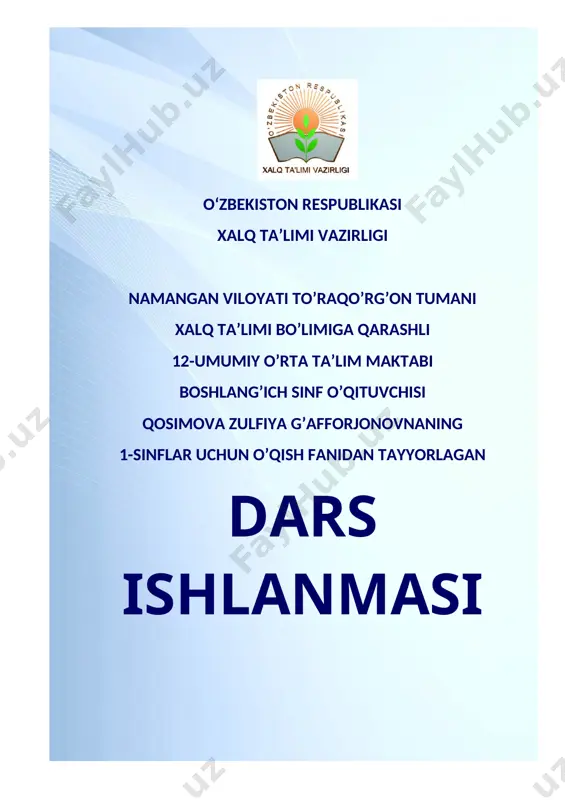 matematika massa o’lchov birligi kilogramm — DOCX
