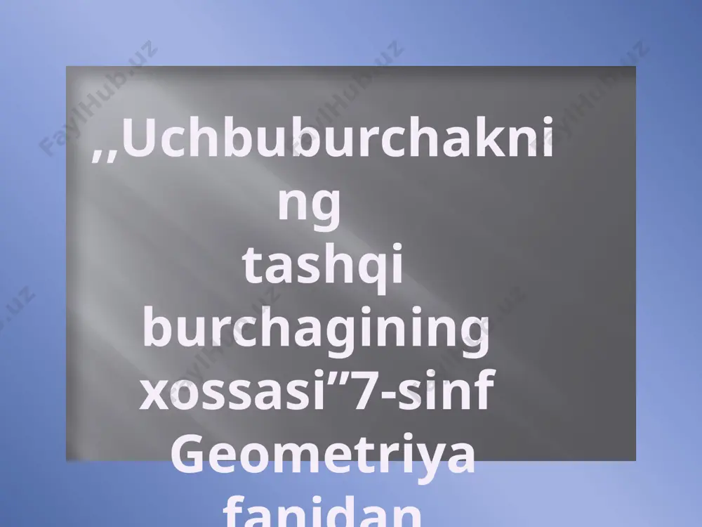 7-sinf geometriya — PPTX