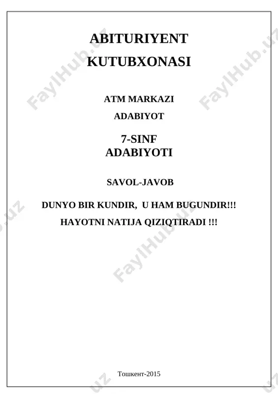 7-sinf savol-javobdocx — DOCX