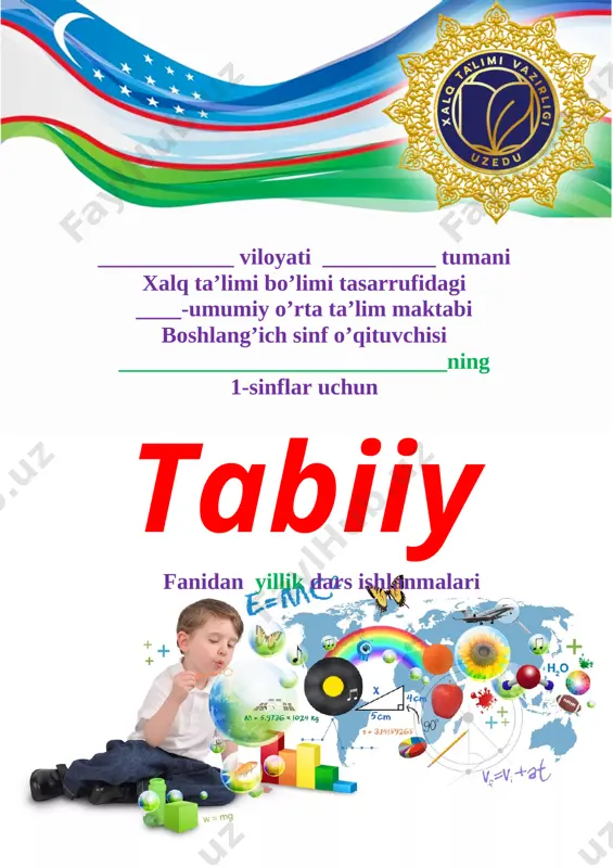 1_sinf_tabiiy_fanscience_konspekt_yangi_2022_2023_yillik_konspekt — DOC
