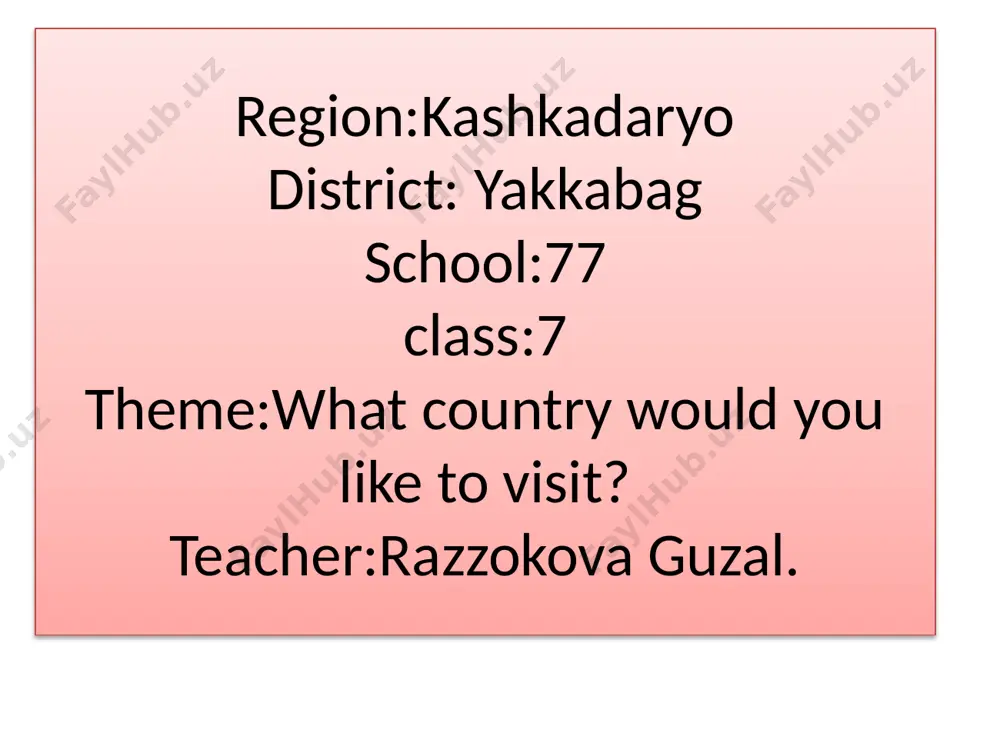 77-maktab razzoqova go`zal — PPTX