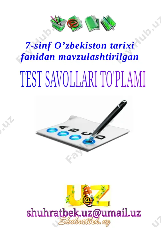 7-sinf o‘zbekiston tarixi mavzu.918 — DOCX