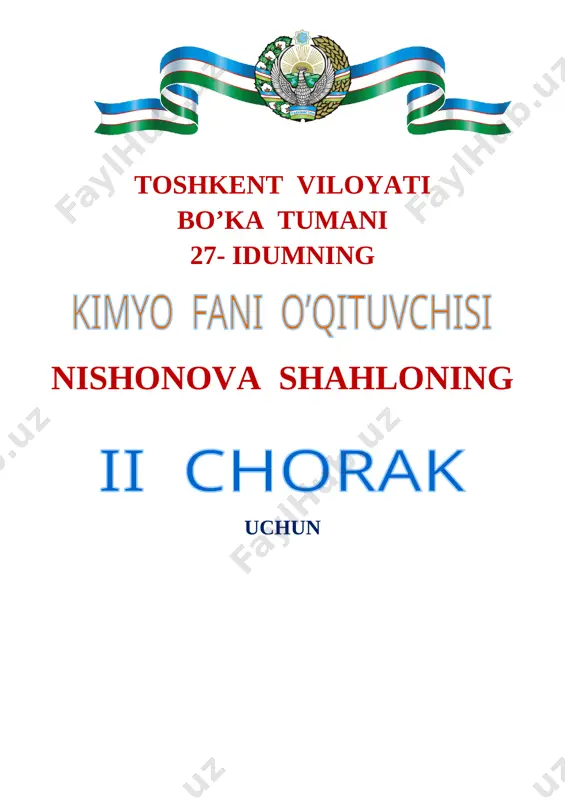 7-sinf kimyo ii chorak 2019-2020 — DOCX