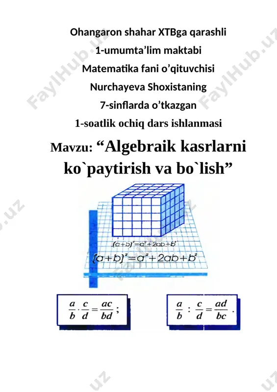 algebra 7-sinf — DOCX