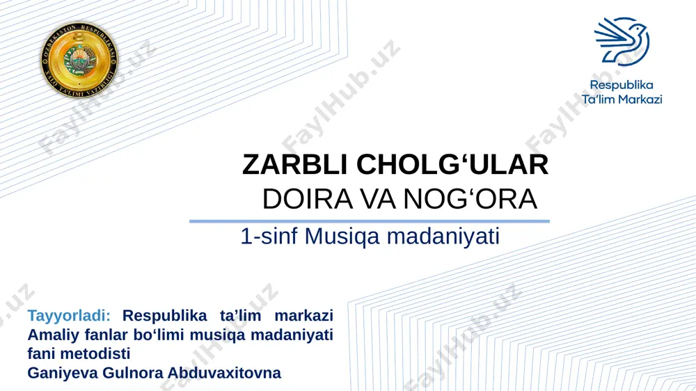 1-sinf musiqa madaniyati — PPTX