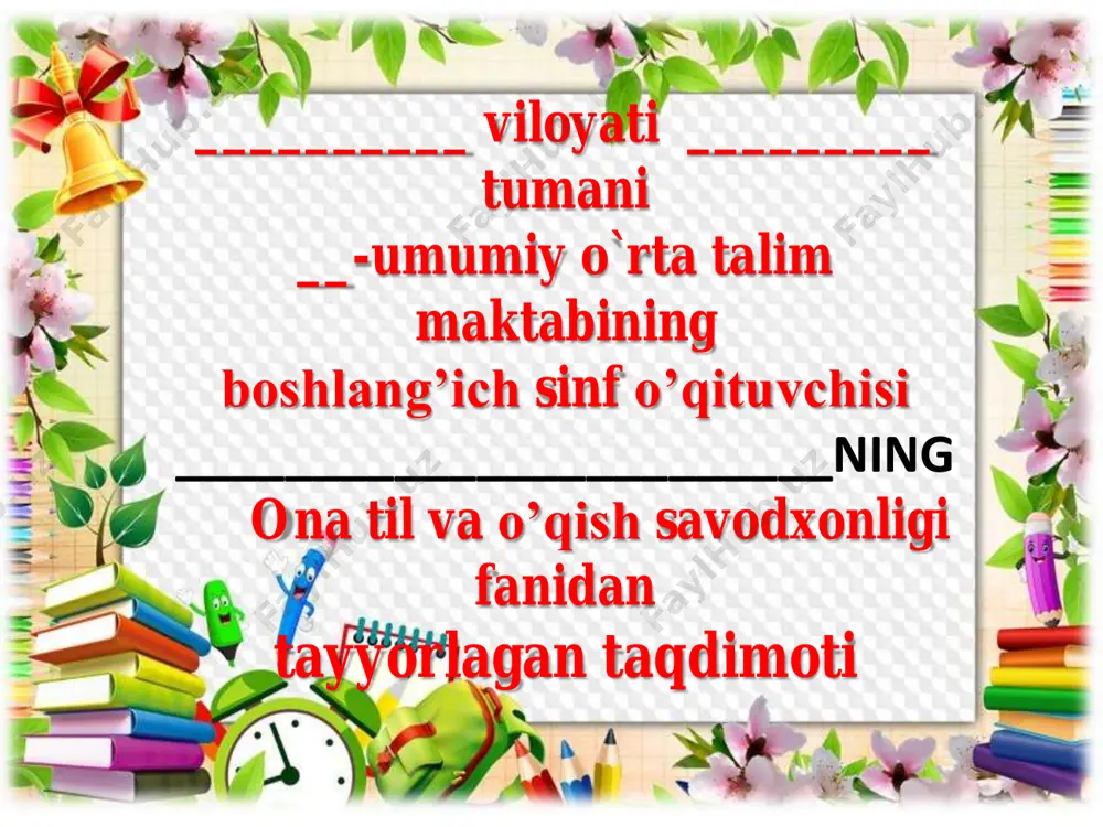 1_sinf_ona_tili_va_o'qish_savodxonligi_xotiram_kuchli_bo’lsin_desangiz — PDF