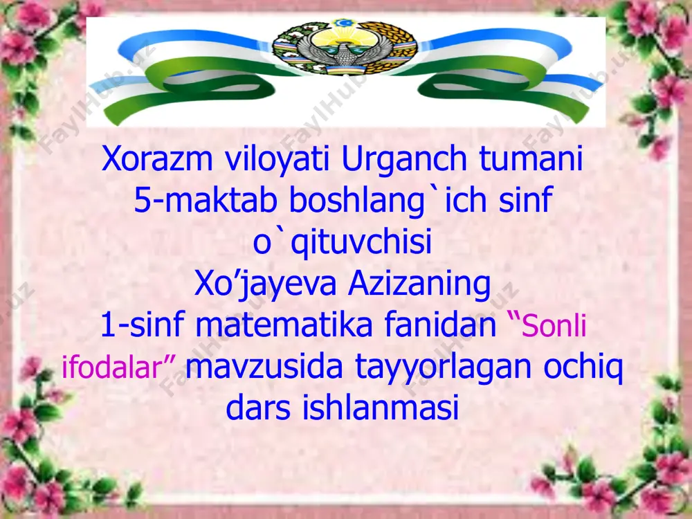 1-matematika_4-chorak_sonli ifodalar — PDF