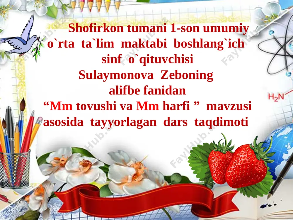 mm harfi va tovushi — PPTX
