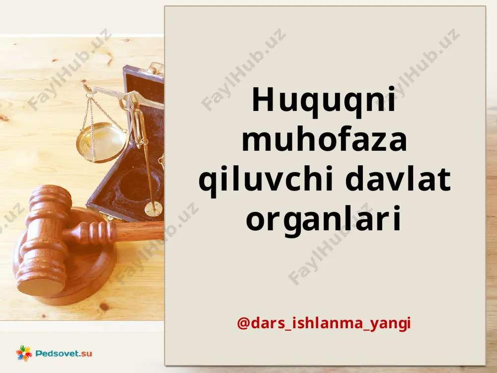 8-sinf huquq 07.davlat organlari+ — PPTX