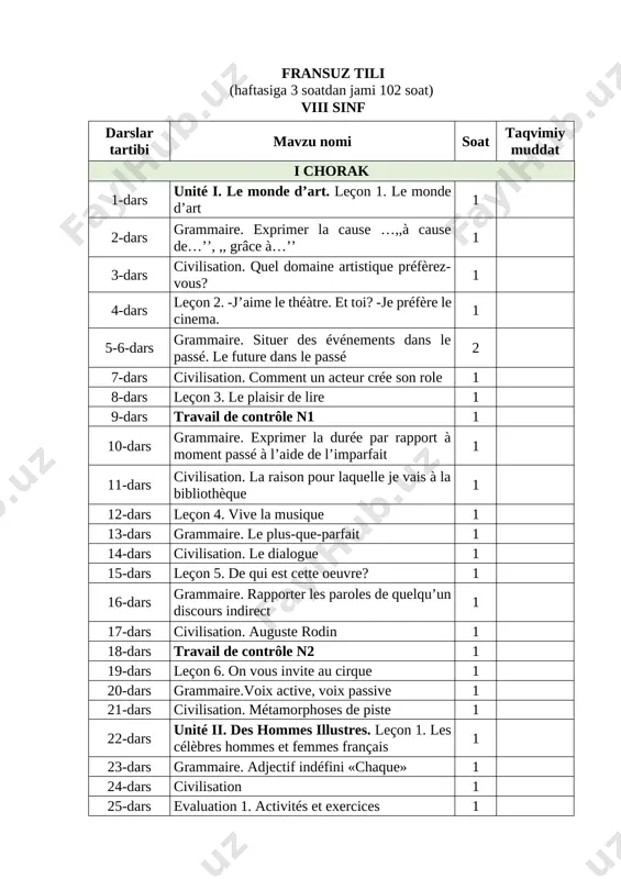 8-sinf_fransuz tili — DOCX