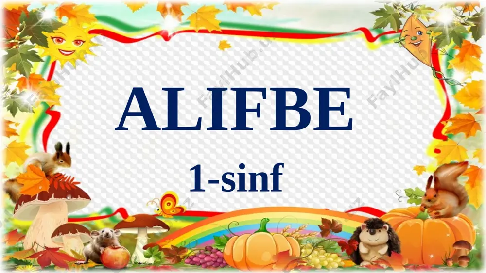 24-dars alifbe o' — PPTX