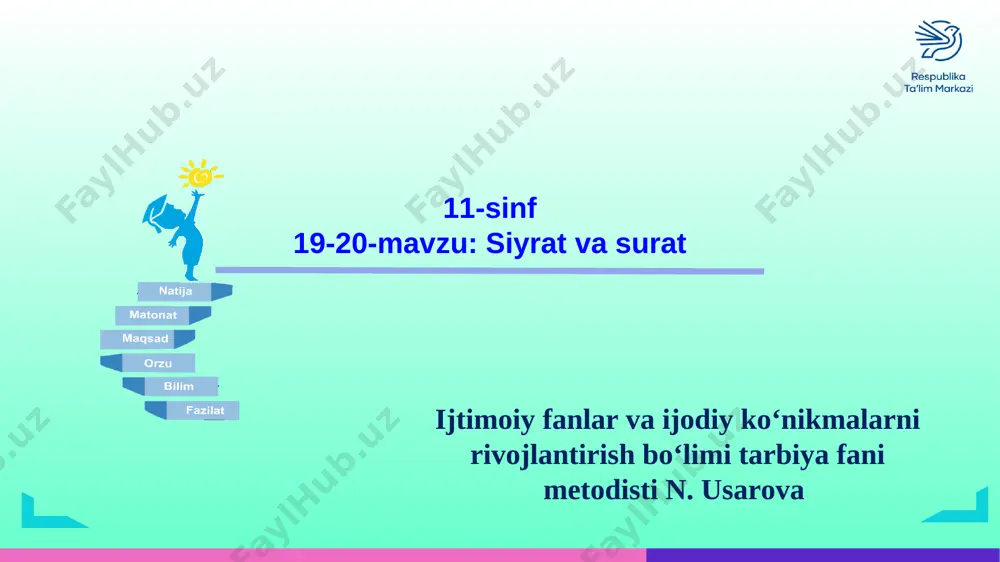 siyrat va surat — PPT