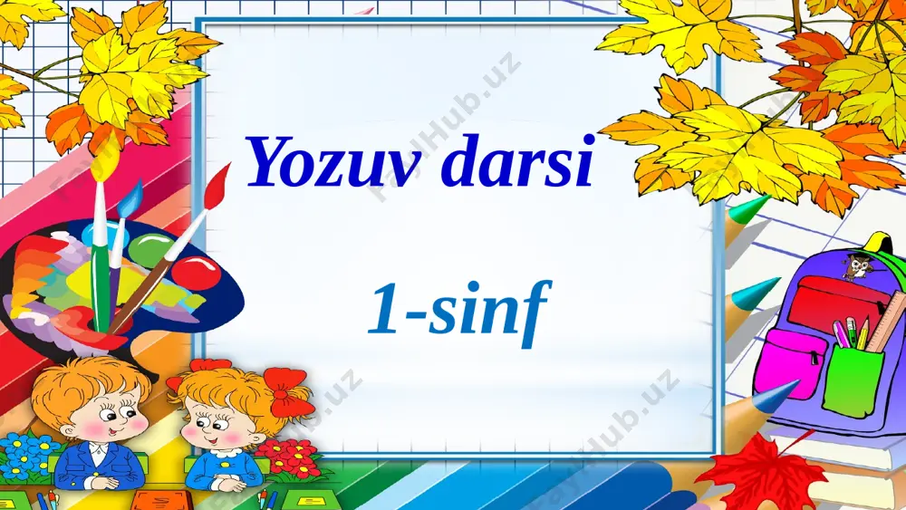 yozuv 1-dars — PPTX