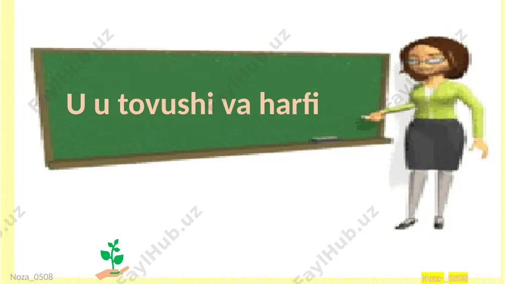 u harfi alifbe — PPTX