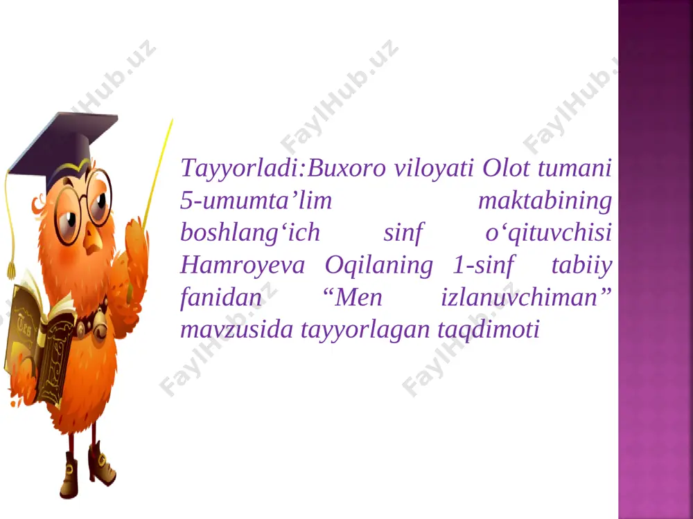 1-sinf tabiiy — PPT