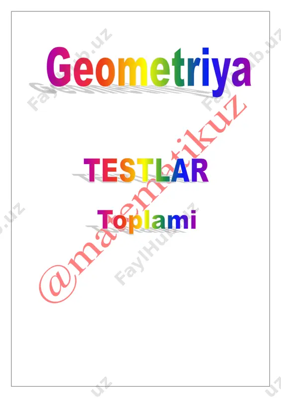 geometriya test — PDF