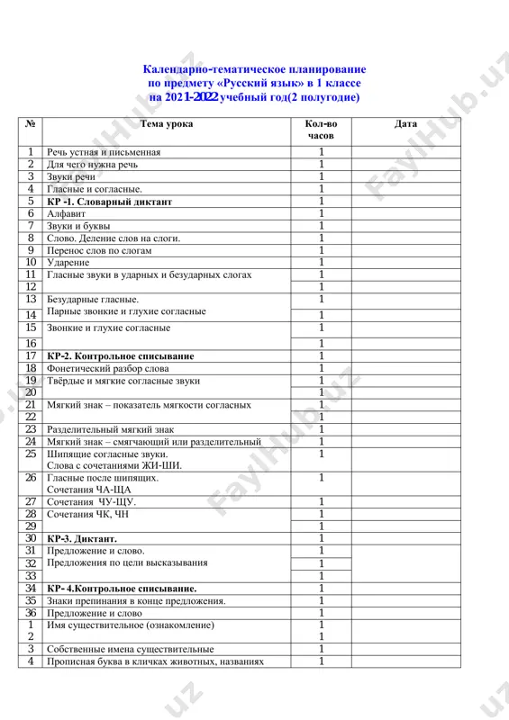 ktp po chetvertyas 1- klass — PDF