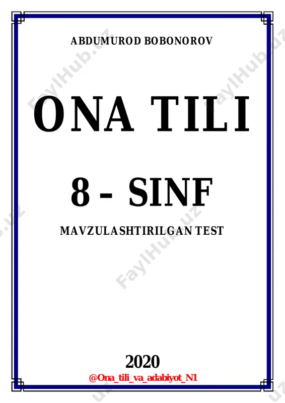 8 - ona tili — PDF