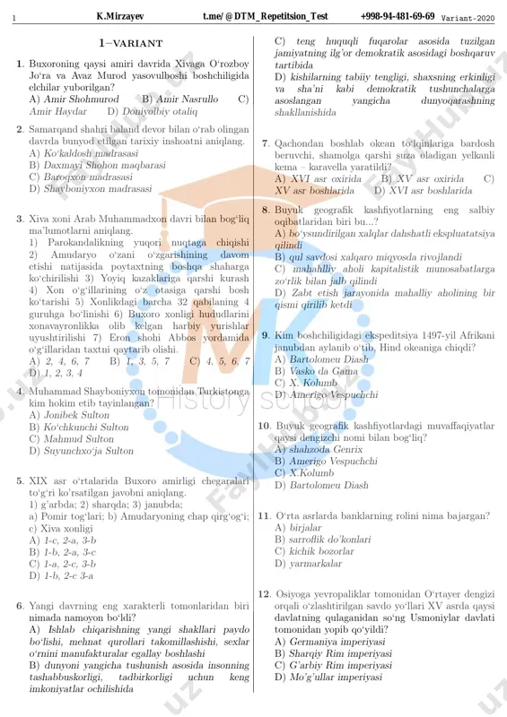 8-jahon va 8-o'zbek proba — PDF