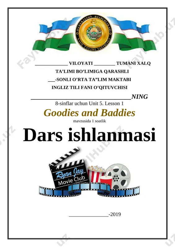 8-sinf 5. goodies and baddies — DOCX