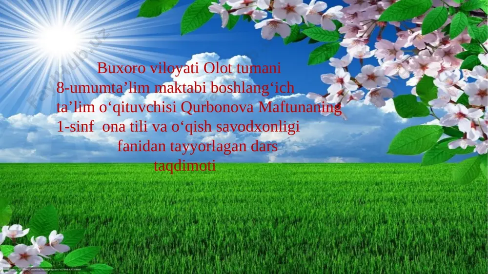 mustahkamlash — PPTX