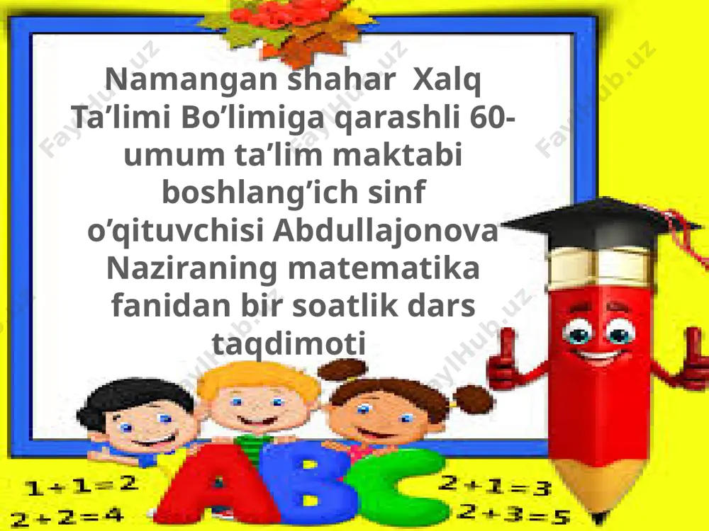 matematika.abdullajonova nazira — PPTX