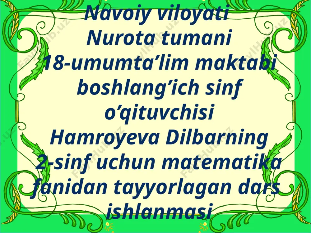 hamroyeva dilbar — PPTX