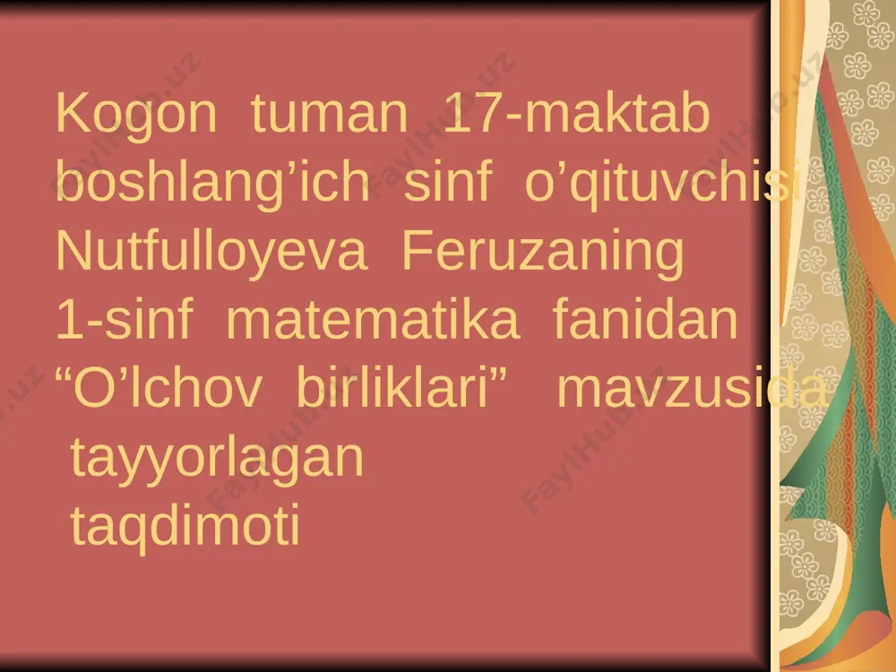 nutfullayeva feruza — PPT