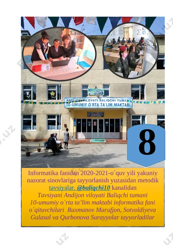 informatika 8-sinf yechimlari(@baliqchi10 dan) — DOCX