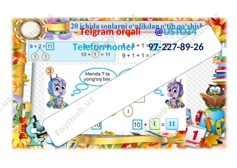 1-sinf mmatematika kurgazma 2021-2022 — DOCX