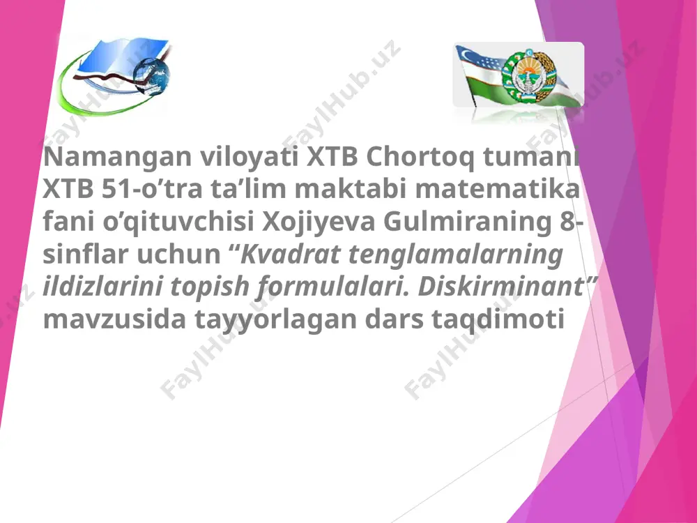 gulmira 8-sinf — PPT