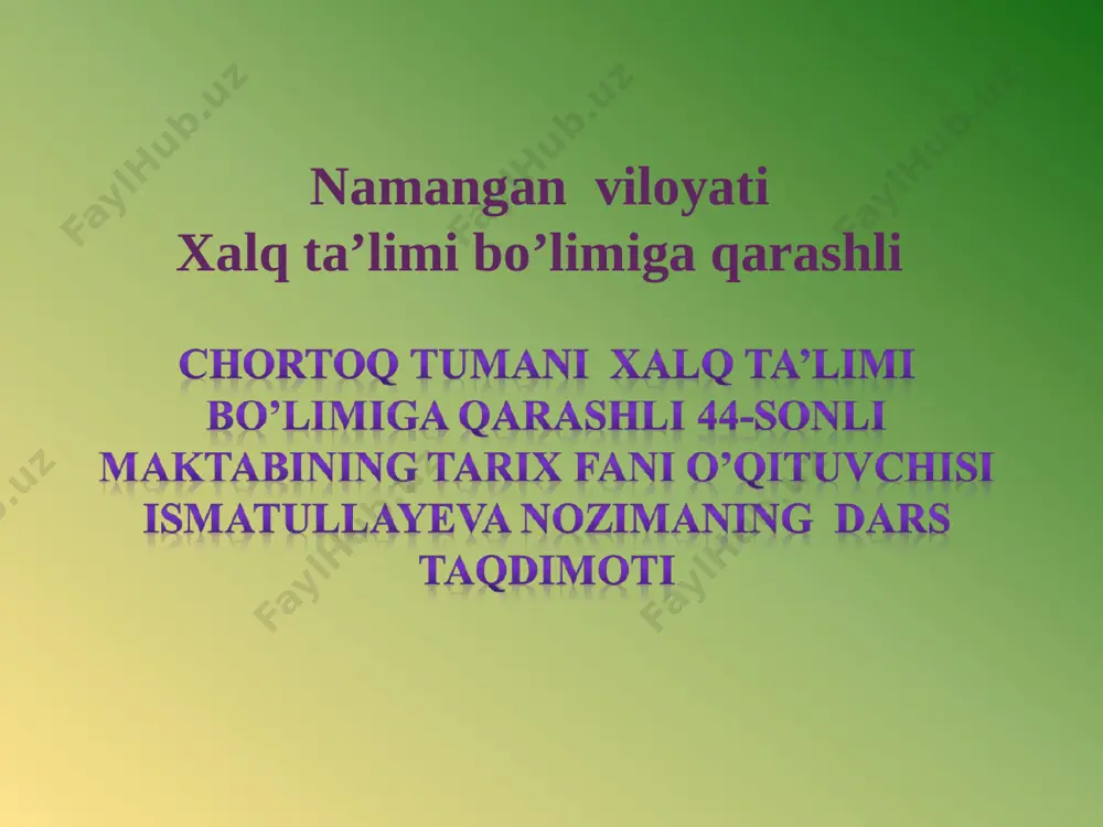 xiva xonligi (2) — PPT